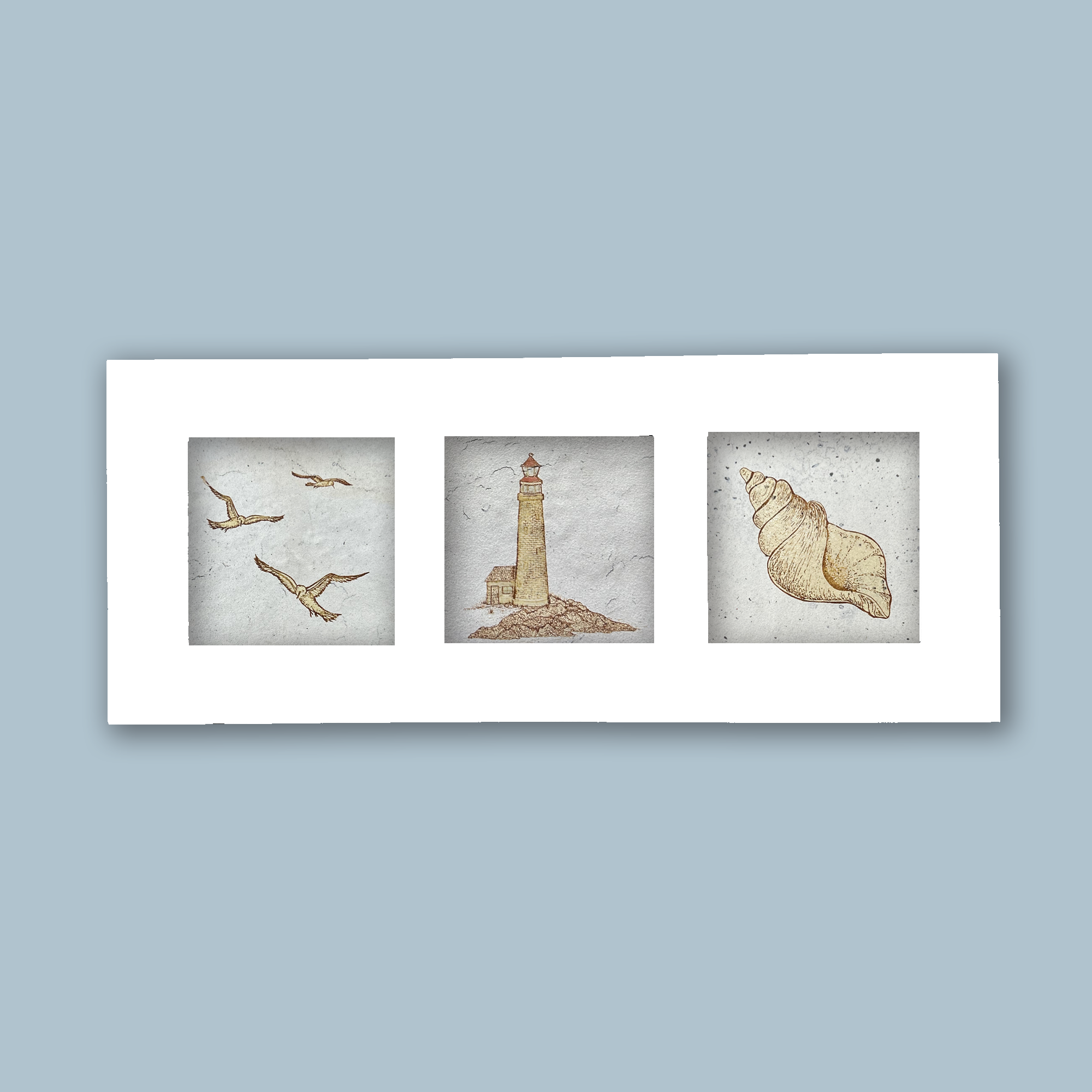 Coastal Trio | 3 Tile Wall Decor