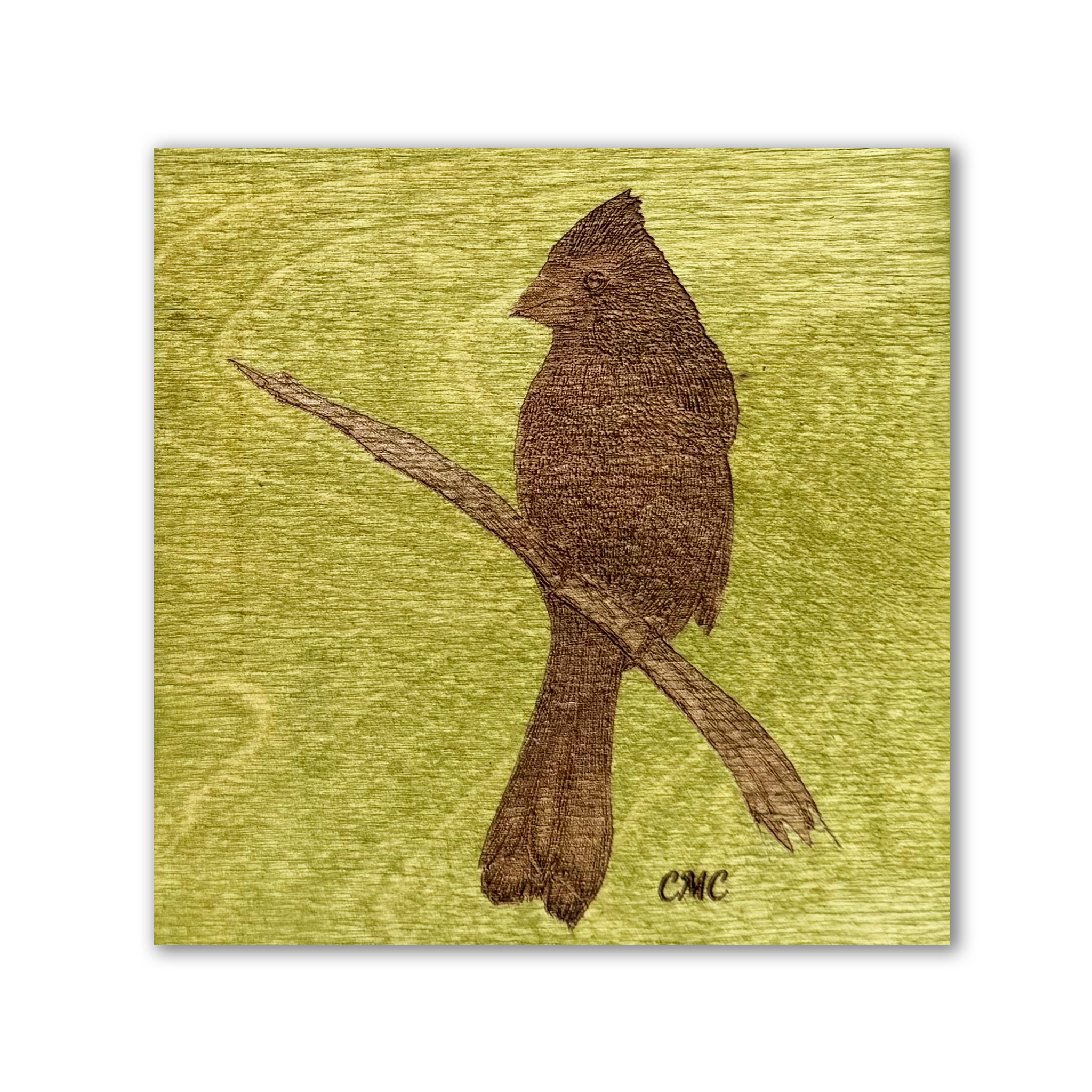 Cardinal | Wood Art Tile
